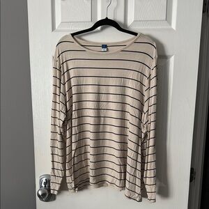 Striped Long Sleeve Top XXL Women’s Old Navy